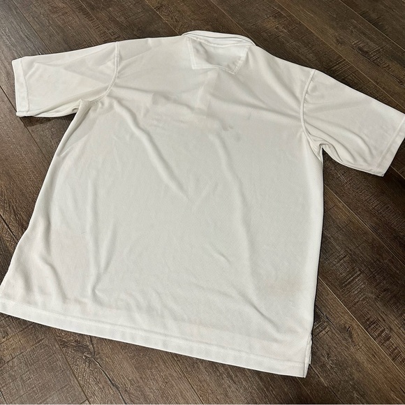Antigua Mens Florida Gator Embroidery Patch White Polo Top Size Large Golf Shirt - Picture 9 of 10